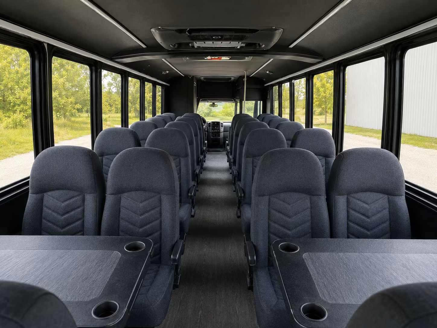 15 passenger minibus inside