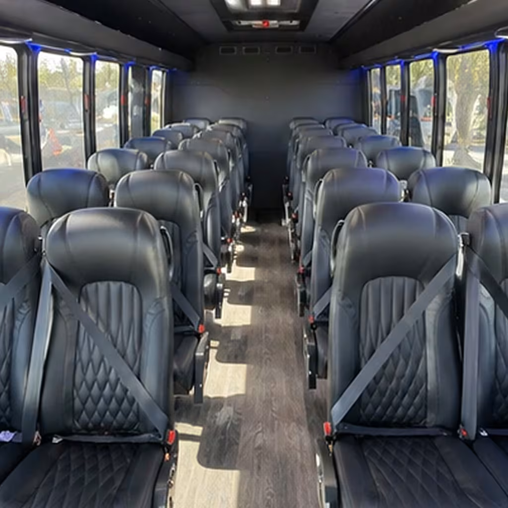 25 passenger minibus inside