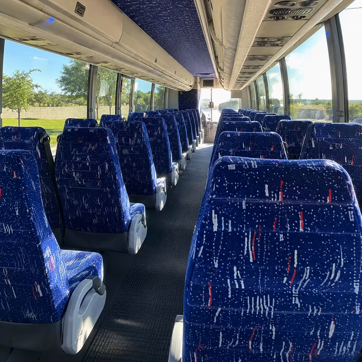 cerritos charter bus rental interior