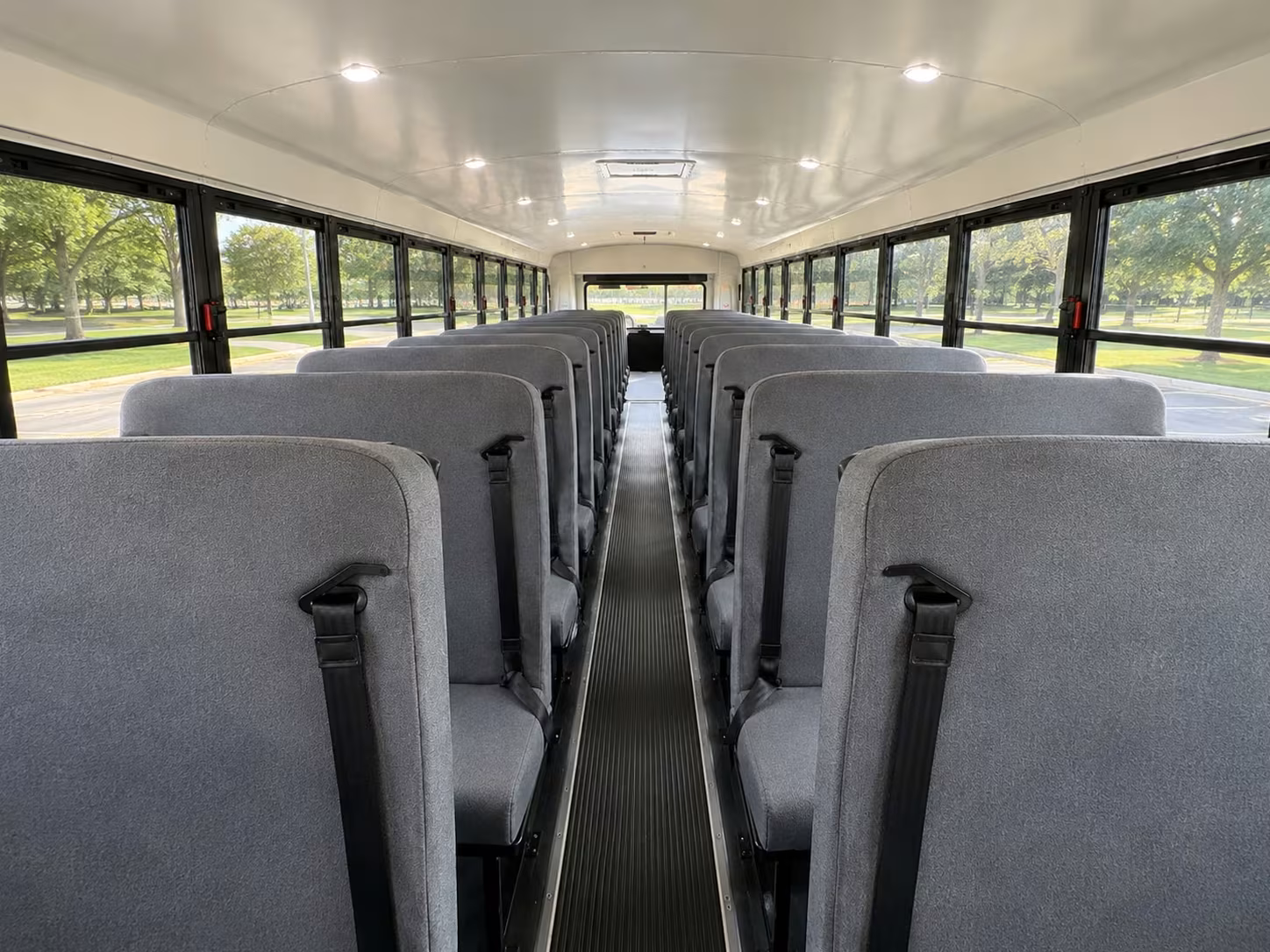 school bus interior