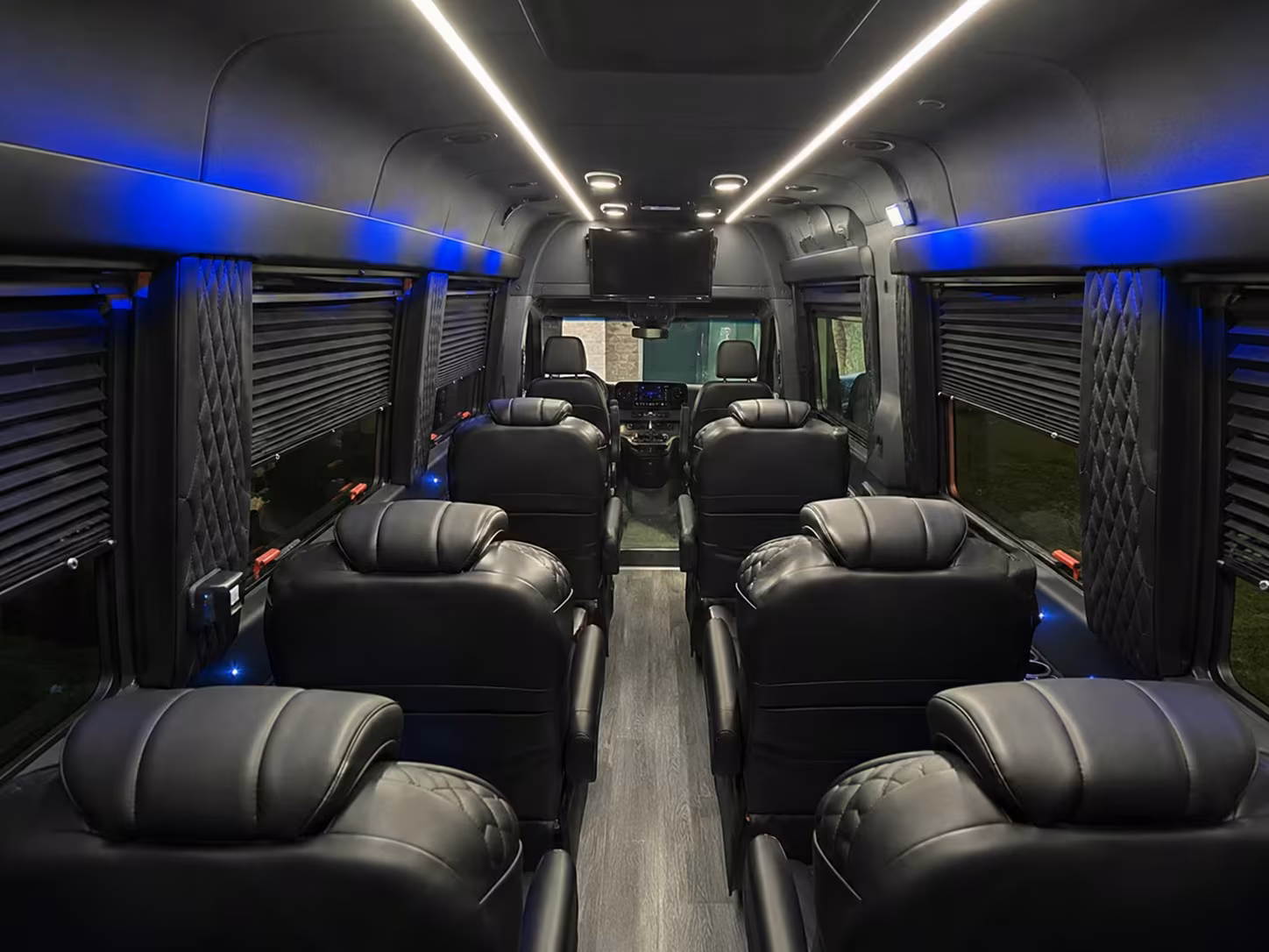 sprinter van with driver inside